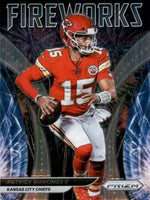 Patrick Mahomes II 2021 Panini Prizm Fireworks Series Mint Insert Card #F-15