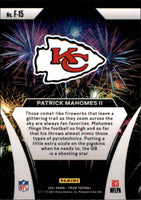 Patrick Mahomes II 2021 Panini Prizm Fireworks Series Mint Insert Card #F-15
