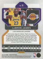 LeBron James 2021 2022 Panini Prizm Series Mint Card #91