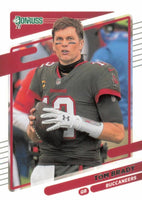 Tom Brady 2021 Panini Donruss Series Mint PHOTO VARIATION Card #1 picturing him with No Helmet