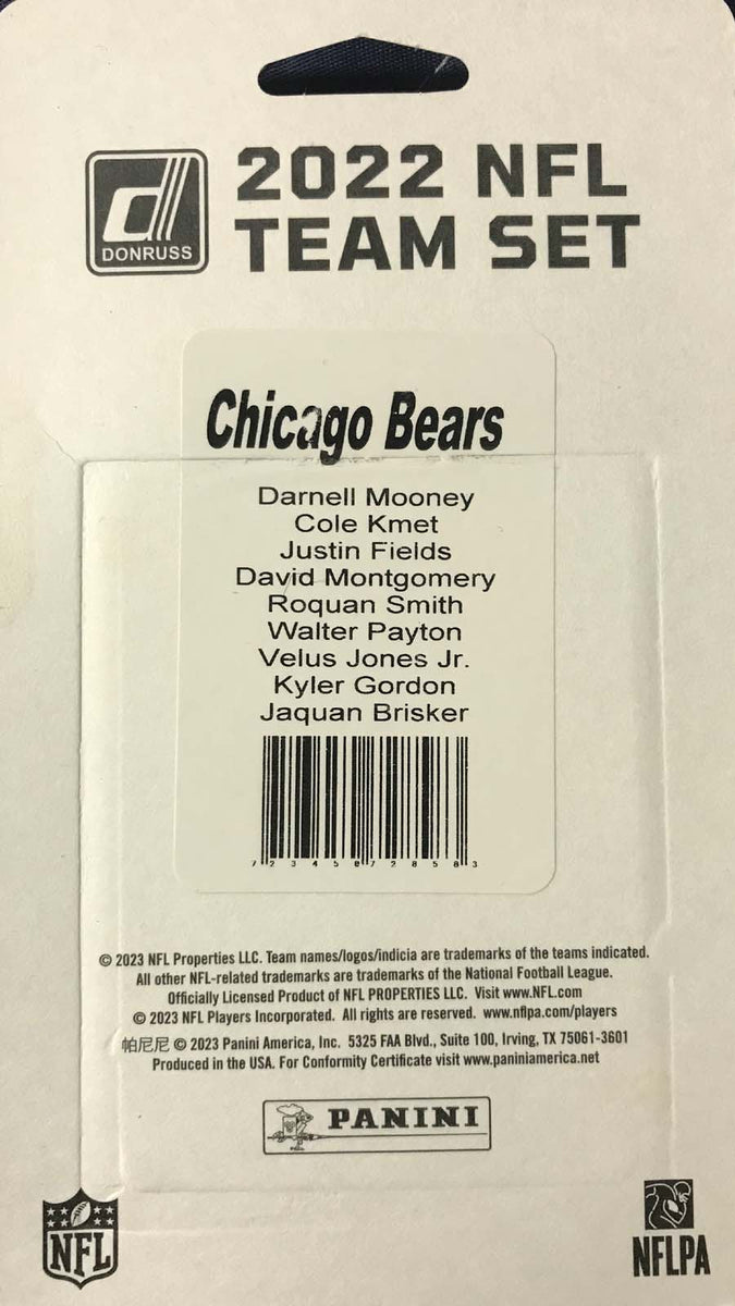 Chicago Bears 2022 Donruss Factory Sealed Team Set with Justin Fields