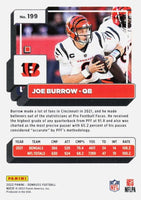 Joe Burrow 2022 Donruss Series Mint 3rd Year Card #199