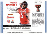Patrick Mahomes II 2022 Panini Chronicles Draft Picks Donruss Retro #24