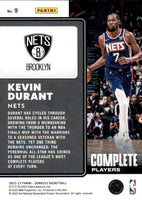 Kevin Durant 2022 2023 Panini Donruss Complete Players Series Mint Card #9