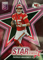 Patrick Mahomes II 2022 Donruss Elite Star Status Green Series Mint Insert Card #SS1