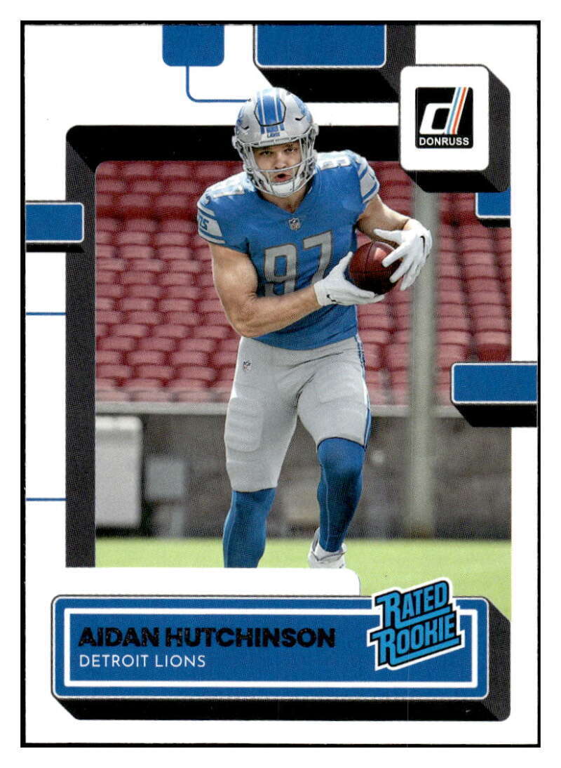 Detroit Lions 2022 Donruss Factory Sealed Team Set with Rated Rookie C