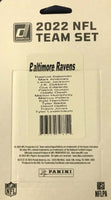 Baltimore Ravens 2022 Donruss Factory Sealed Team Set Featuring Lamar Jackson with a Rated Rookie Card of Kyle Hamilton plus 4 others