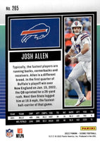 Josh Allen 2022 Score Football Series Mint Card #265