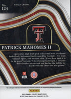 Patrick Mahomes II 2022 Select Draft Picks Field Level Blue Series Mint Card #124