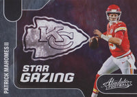 Patrick Mahomes II 2022 Panini Absolute Star Gazing Series Mint Card #SG-2