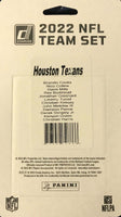 Houston Texans 2022 Donruss Factory Sealed Team Set with Rated Rookie Cards of John Metchie III and Christian Harris plus 3 other Rookies