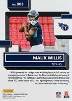 Tennessee Titans 2022 Donruss Factory Sealed Team Set with Rated Rookie Cards of Malik Willis, Treylon Burks plus 2 Other Rookies