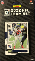 Tennessee Titans 2022 Donruss Factory Sealed Team Set with Rated Rookie Cards of Malik Willis, Treylon Burks plus 2 Other Rookies