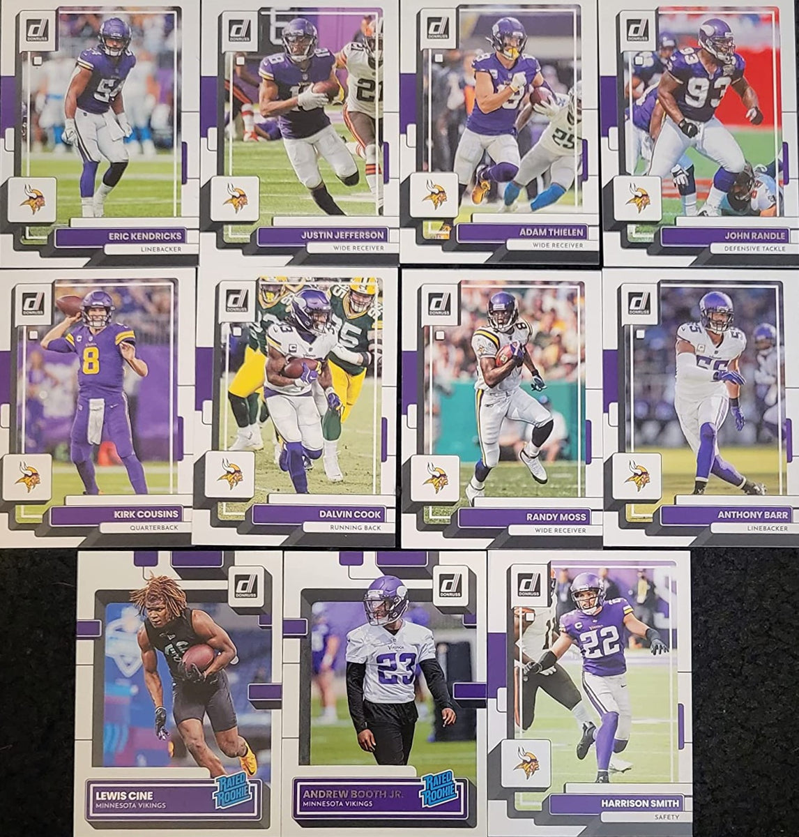 : 2022 DONRUSS #363 LEWIS CINE RATED ROOKIE MINNESOTA VIKINGS  FOOTBALL NFL : Collectibles & Fine Art