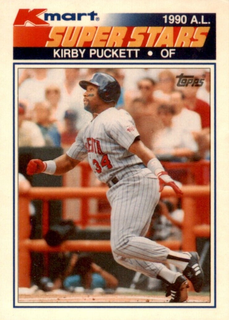 Kirby Puckett 1990 Topps Kmart Super Stars Series Mint Card 22 The