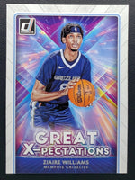 Ziaire Williams 2021 2022 Panini Donruss Great X-Pectations Series Mint Rookie Card #6
