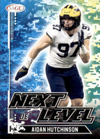 Aidan Hutchinson 2022 Sage High Series Next Level Series Mint Rookie Card #90