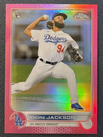 Andre Jackson 2022 Topps Chrome Pink Refractor Series Mint Rookie Card #121