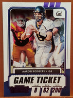 Aaron Rodgers 2021 Panini Contenders Draft Picks Game Ticket Purple Series Mint Card #6
