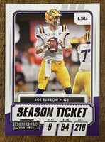 Joe Burrow 2021 Panini Contenders Draft Picks Season Ticket Series Mint Card #18