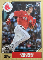 Jarren Duran 2022 Topps 1987 35th Anniversary Rookie Series Mint Card #T87-5