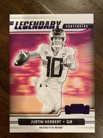 Justin Herbert 2021 Panini Contenders Draft Picks Legendary Contenders PURPLE Series Mint Card #9