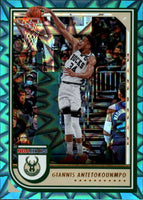 Giannis Antetokounmpo 2022 2023 Panini NBA Hoops Teal Explosion Series Mint Card #44