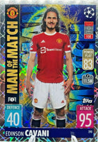 Edinson Cavani 2021 2022 Topps Match Attax Man Of The Match Series Mint Card #390
