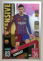 Clément Lenglet 2021 2022 Topps Match Attax Defensive Warrior Series Mint Card #211