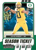 Justin Herbert 2021 Panini Contenders Draft Picks Season Ticket Series Mint Card #11