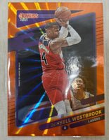 Russell Westbrook 2021 2022 Panini Donruss Orange Lazer Series Mint Card #72