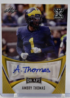 Ambry Thomas 2021 Leaf Draft XRC GOLD Rookie AUTOGRAPH Series Mint Card #BA-AT1