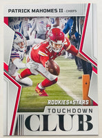 Patrick Mahomes II 2022 Panini Rookies & Stars Touchdown Club Series Mint Card #TD-2