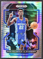Shai Gilgeous-Alexander 2022 2023 Panini Prizm Draft Picks Hyper Prizm Series Mint Card #43