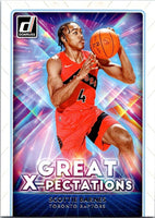 Scottie Barnes 2021 2022 Panini Donruss Great X-Pectations Series Mint Rookie Card #22