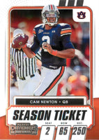 Cam Newton 2021 Panini Contenders Draft Season Ticket Series Mint Card #23