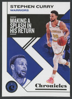 Stephen Curry 2019 2020 Panini Chronicles "Making A Splash" Series Mint Card #21