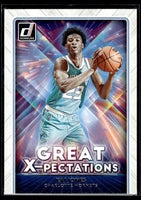 Kai Jones 2021 2022 Panini Donruss Great X-Pectations Series Mint Rookie Card #10