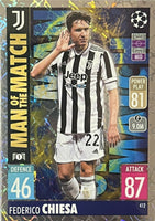 Federico Chiesa 2021 2022 Topps Match Attax Man Of The Match Series Mint Card #412