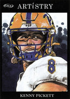 Kenny Pickett 2022 SAGE Artistry Portrait Series Silver Border Version Mint Rookie Card #98