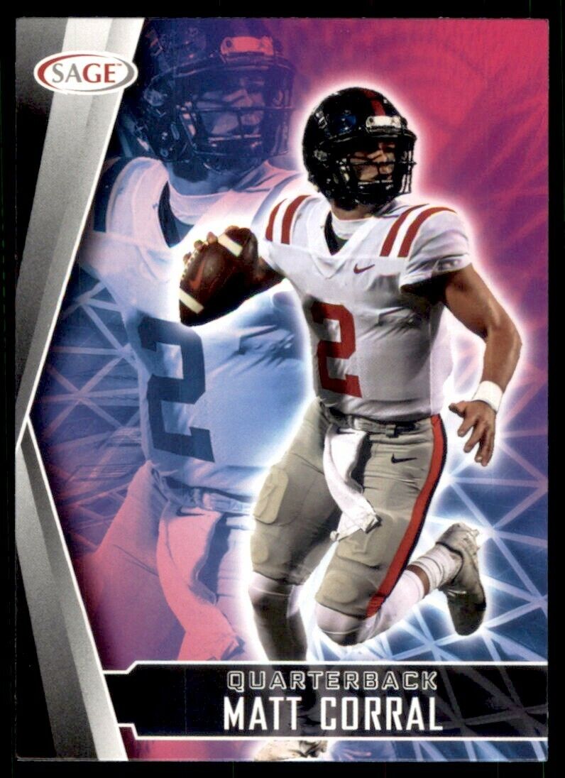 Matt Corral 2022 Sage High Series Mint Rookie Card 123 The Strictly