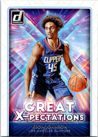 Keon Johnson 2021 2022 Panini Donruss Great X-Pectations Series Mint Rookie Card #14