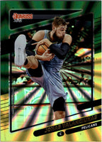 Jonas Valanciunas 2021 2022 Panini Donruss Green and Yellow Laser Series Mint Card #46