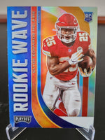 Clyde Edwards-Helaire 2020 Panini Playoff Rookie Wave Series Mint Rookie Card #RW- 12