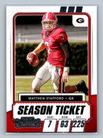Matthew Stafford 2021 Panini Contenders Draft Season Ticket Series Mint Card #9