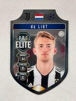 Matthijs de Ligt 2021 2022 Topps Match Attax Pro Elite Die Cut Shield Series Mint Card #SH-16