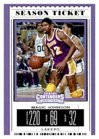 Magic Johnson 2019 2020 Panini Contenders Draft Picks Season Ticket Variation Series Mint Card #40