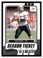 Drew Brees 2021 Panini Contenders Draft Season Ticket Series Mint Card #21