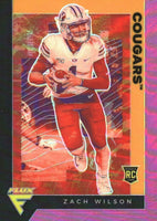 Zach Wilson 2021 Panini Chronicles Draft Picks Flux PINK Series Mint ROOKIE Card #235