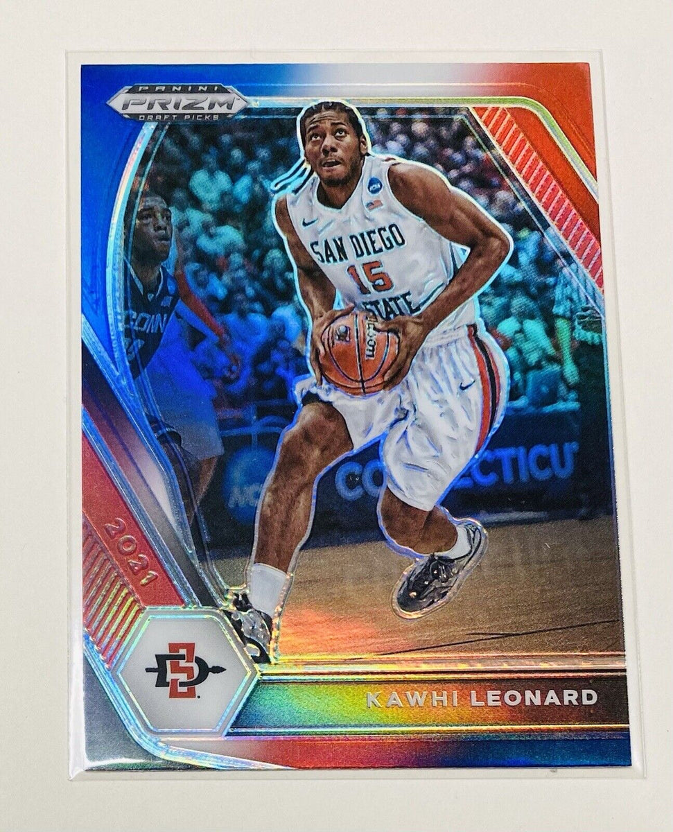 Kawhi Leonard 2021-22 Panini Prizm Draft Picks Red White Blue Prizm Series  Mint Card #57